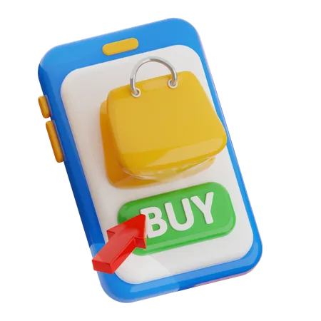 Comprar on-line  3D Icon