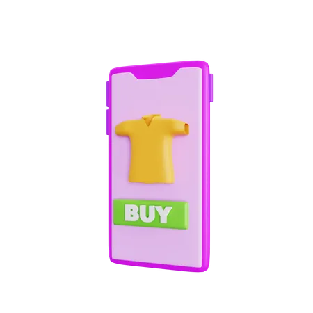 Comprar on-line  3D Icon