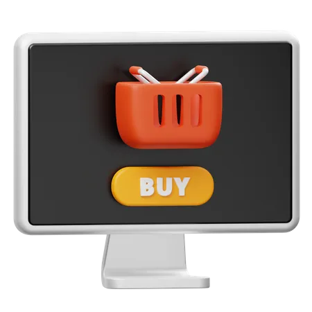 Comprar on-line  3D Icon