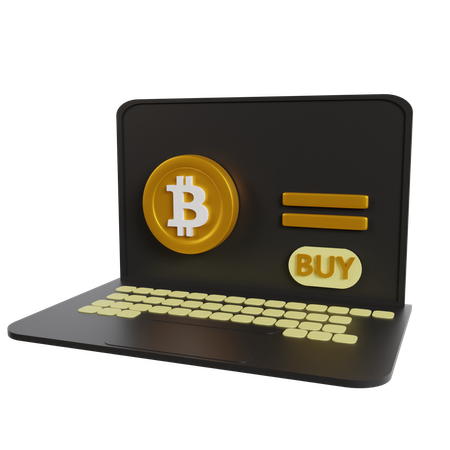 Comprar bitcoin on-line  3D Icon