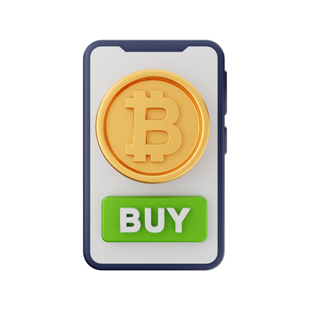 Comprar bitcoin on-line  3D Icon