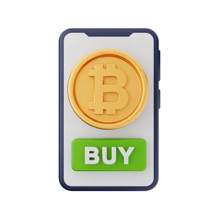 Comprar bitcoin on-line  3D Icon