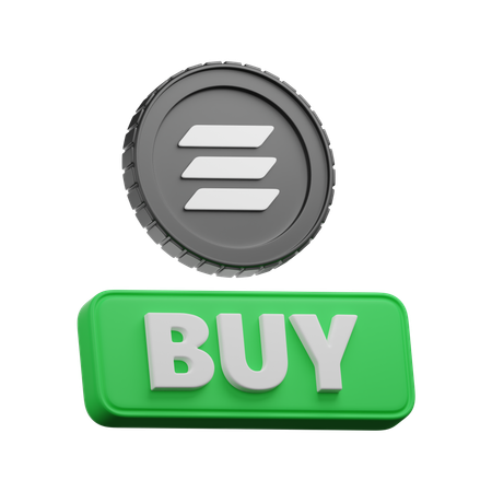 Comprar solana  3D Icon
