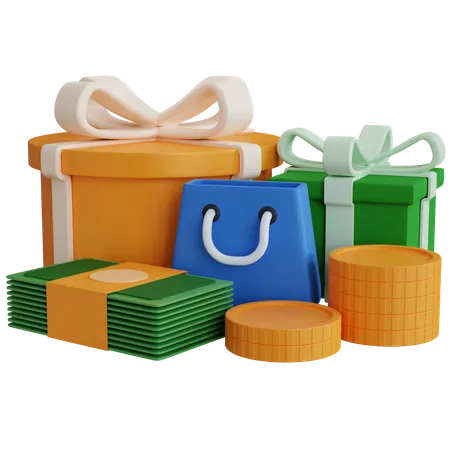 Compras  3D Icon