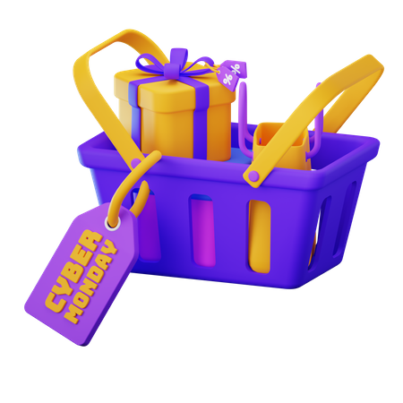 Compras del lunes cibernético  3D Icon