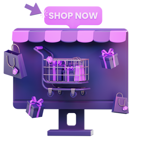 Compras del lunes cibernético  3D Icon