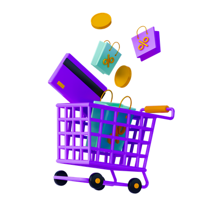 Compras con descuento en línea  3D Icon