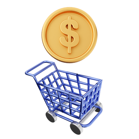 Compras de dinero  3D Icon