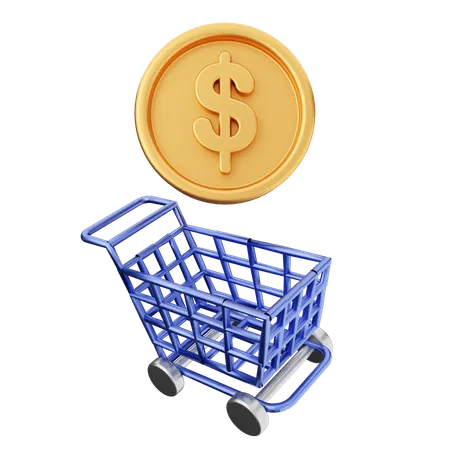 Compras de dinero  3D Icon