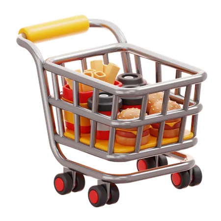 Compras de alimentos  3D Icon