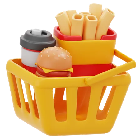 Compras de alimentos  3D Icon