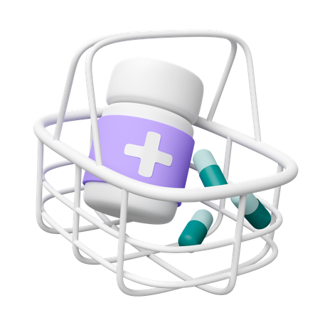 Compras de medicinas  3D Icon