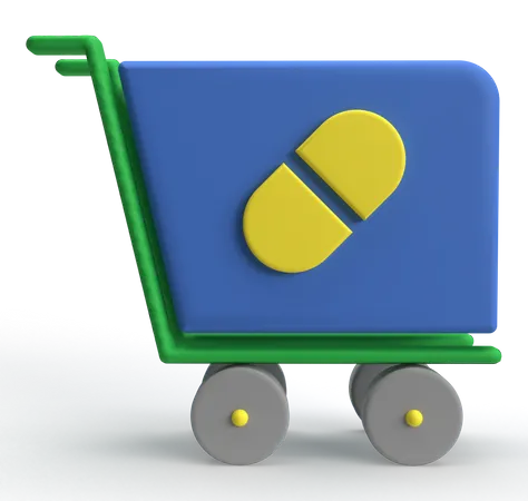 Compras de remédios  3D Icon
