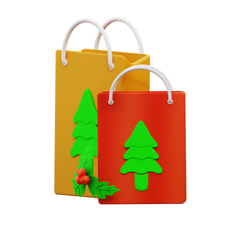 Compras de Natal  3D Icon