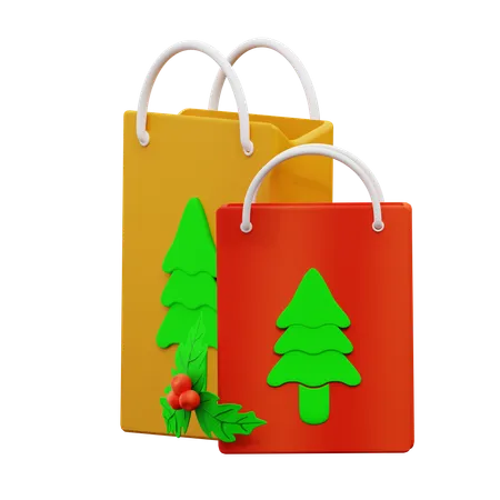 Compras de Natal  3D Icon