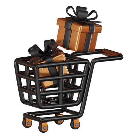 Compras de presentes  3D Icon