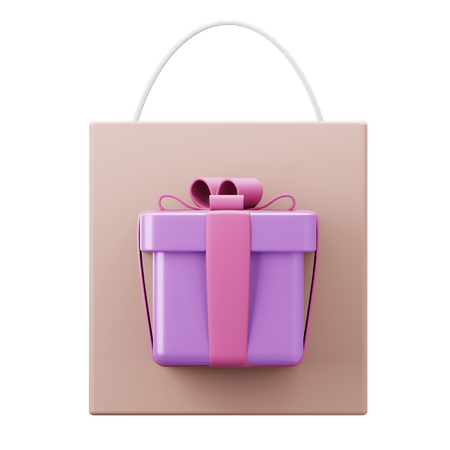 Compras de regalos  3D Icon