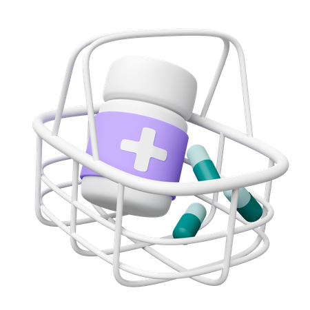 Compras de remédios  3D Icon