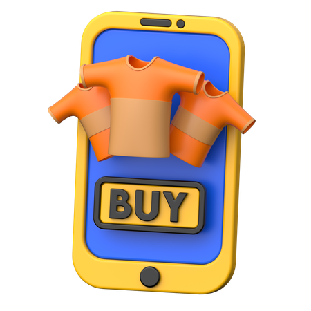 Compras de roupas on-line  3D Icon