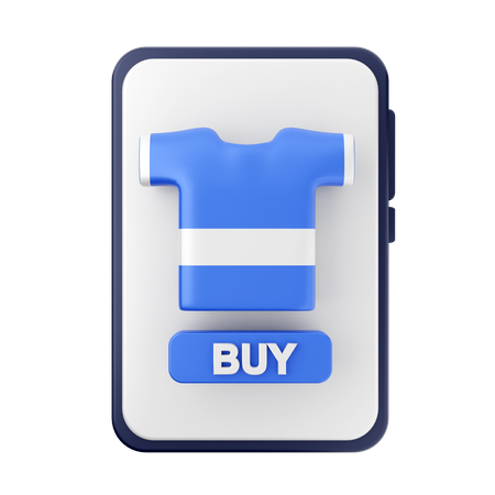 Compras de roupas on-line  3D Icon