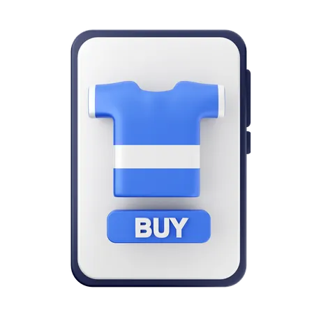 Compras de roupas on-line  3D Icon