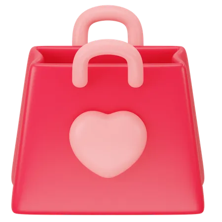 Compras de san valentin  3D Icon