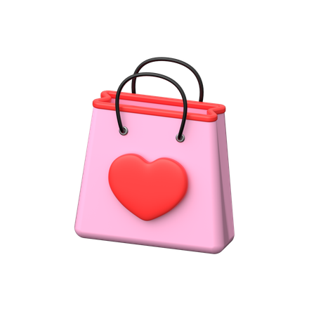 Compras de san valentin  3D Icon