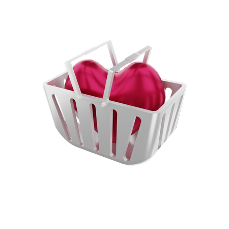 Compras de san valentin  3D Illustration