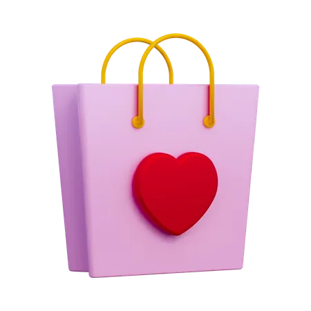 Compras de san valentin  3D Icon