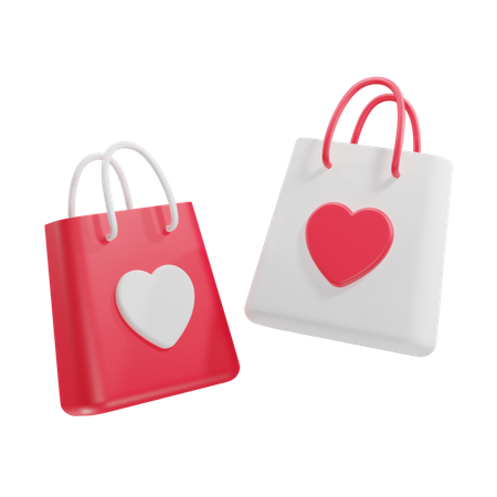 Compras de san valentin  3D Icon