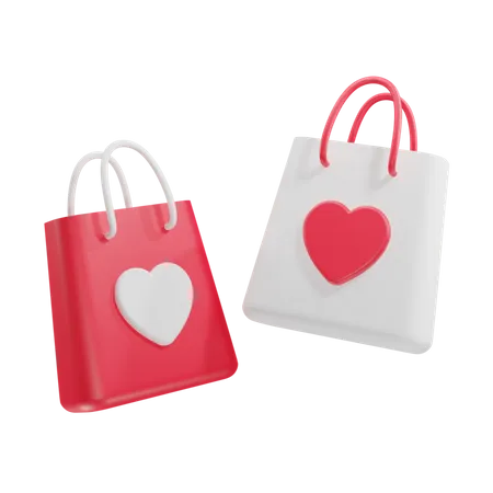 Compras de san valentin  3D Icon