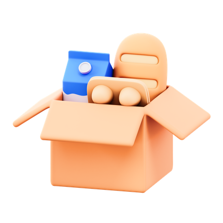 Compras de supermercado  3D Icon