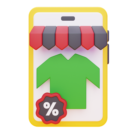 Las compras en línea  3D Icon