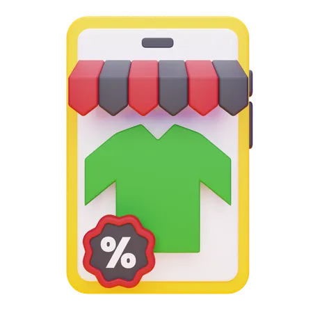 Las compras en línea  3D Icon