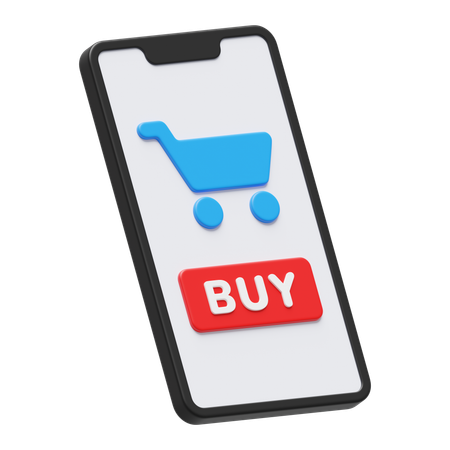 Las compras en línea  3D Icon