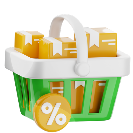 Las compras en línea  3D Icon