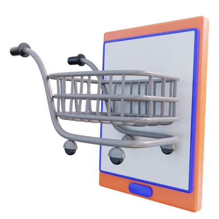 Las compras en línea  3D Icon