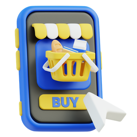 Compras en línea Comprar  3D Icon