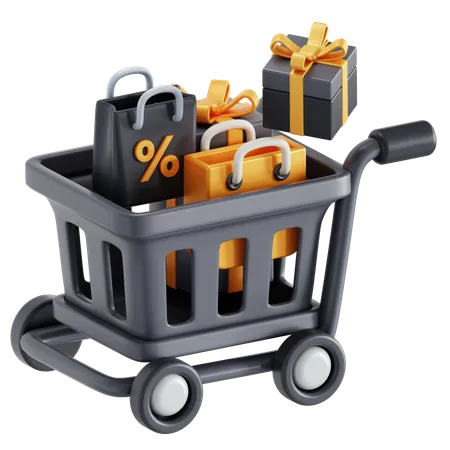 Recorrido de compras  3D Icon