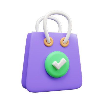 Compras hechas  3D Icon