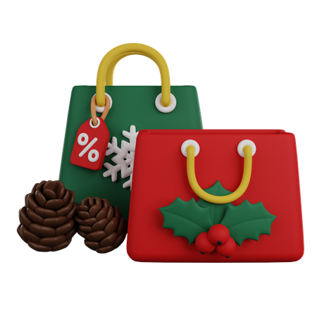 Compras de Navidad  3D Icon