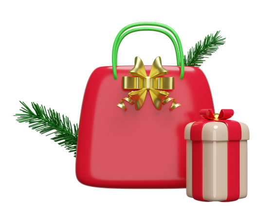 Compras de Navidad  3D Icon