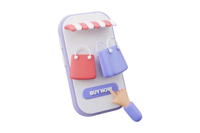 Compras on-line 01  3D Icon