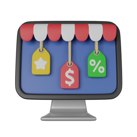 Compras online  3D Icon