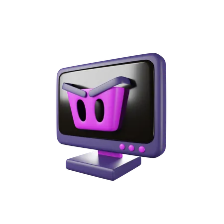 Compras online  3D Icon