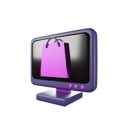 Compras online  3D Icon