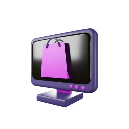 Compras online  3D Icon