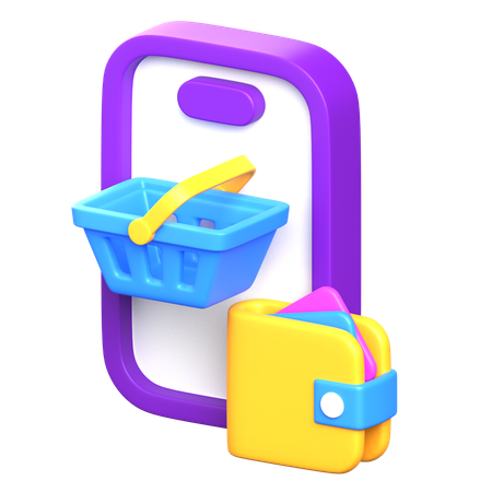 Compras online  3D Icon