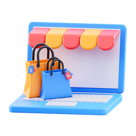 Compras online  3D Icon