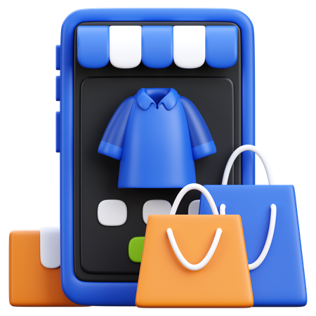 Compras online  3D Icon